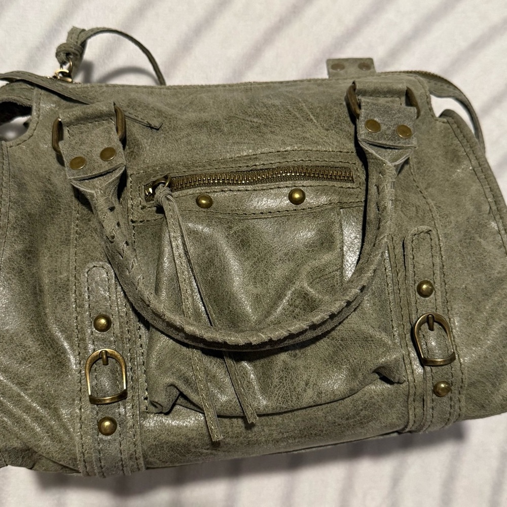 Stylish Green Women's Genuine Leather Bag Made in Italy - Picture 6 of 10
